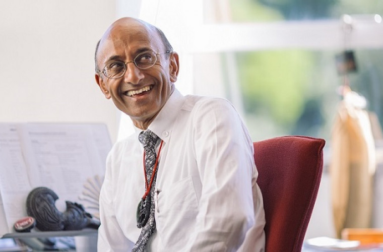 Ganesh Nana Chair of the Productivity Commission smiling