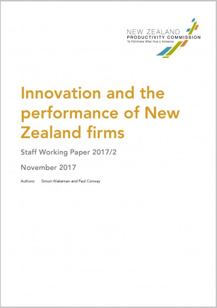 Cover Innovation and the performance of New Zealand firms 