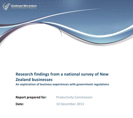 Colmar Brunton research report cover