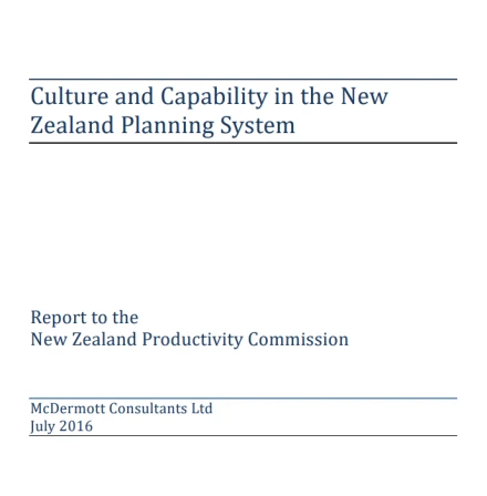 McDermott Consultants draft report cover