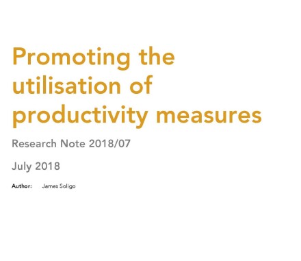 Promoting the utilisation of productivity measures