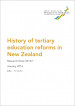 Cover History of tertiary education reforms