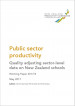 Cover Public Sector Productivity School Quality Adjustment v3