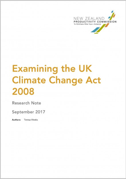 Cover Examining the UK Climate Change Act 2008 0